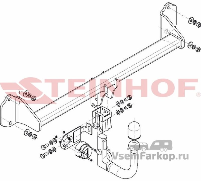 Фаркоп Steinhof B081 BMW X1 F48 2015