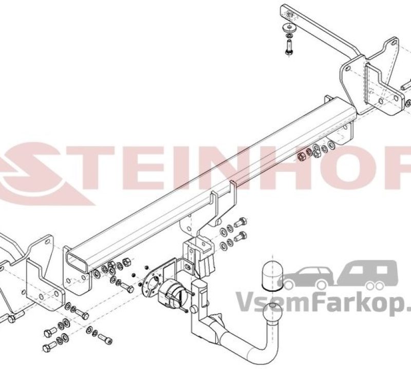 Фаркоп Steinhof F069 Fiat Doblo 2010