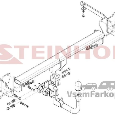 Фаркоп Steinhof F069 Fiat Doblo 2010