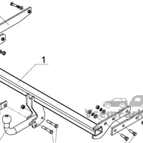 Фаркоп AvtoS FD31B Ford Kuga 2013
