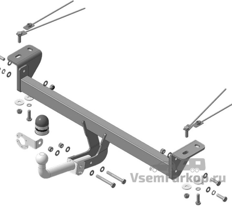 Фаркоп Motodor 94211A Geely Coolray 2020