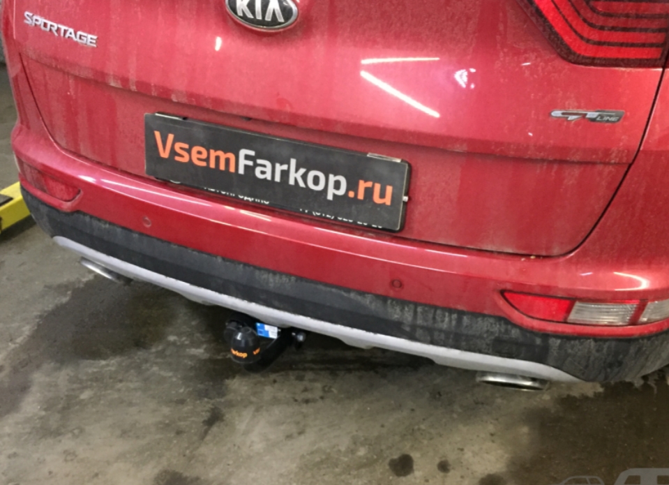 Установка фаркопа Baltex на Kia